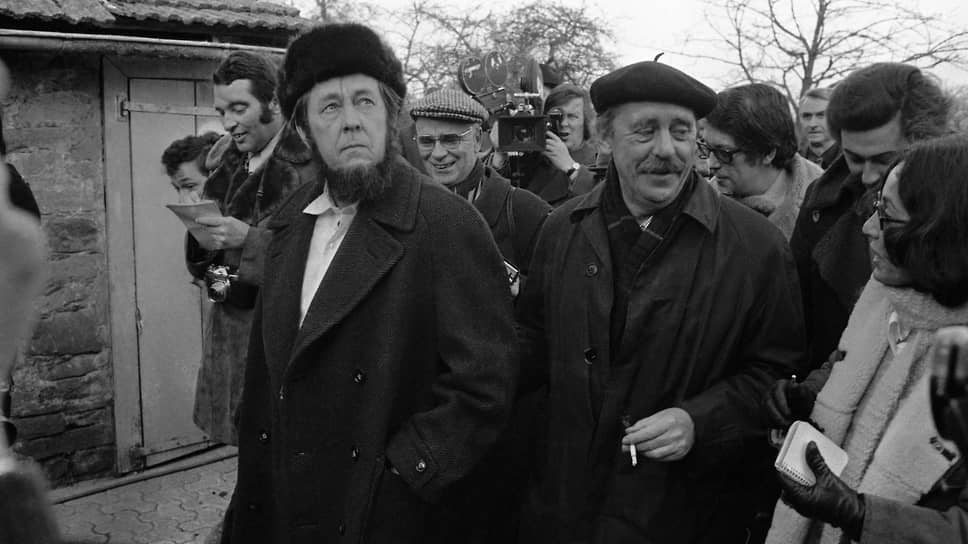 Александр Солженицын и Генрих Бёлль. ФРГ, 14 февраля 1974