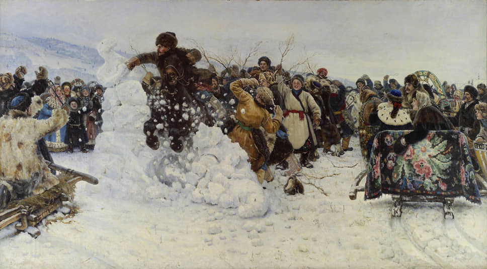 «Взятие снежного городка», 1891