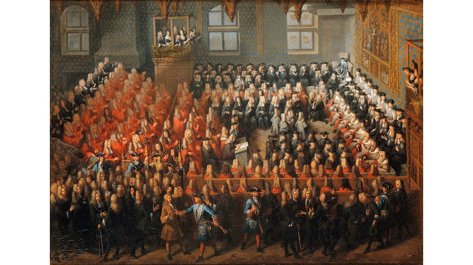 Пьер Луи Дюмениль. «Ложе правосудия Людовика XV»,
1715