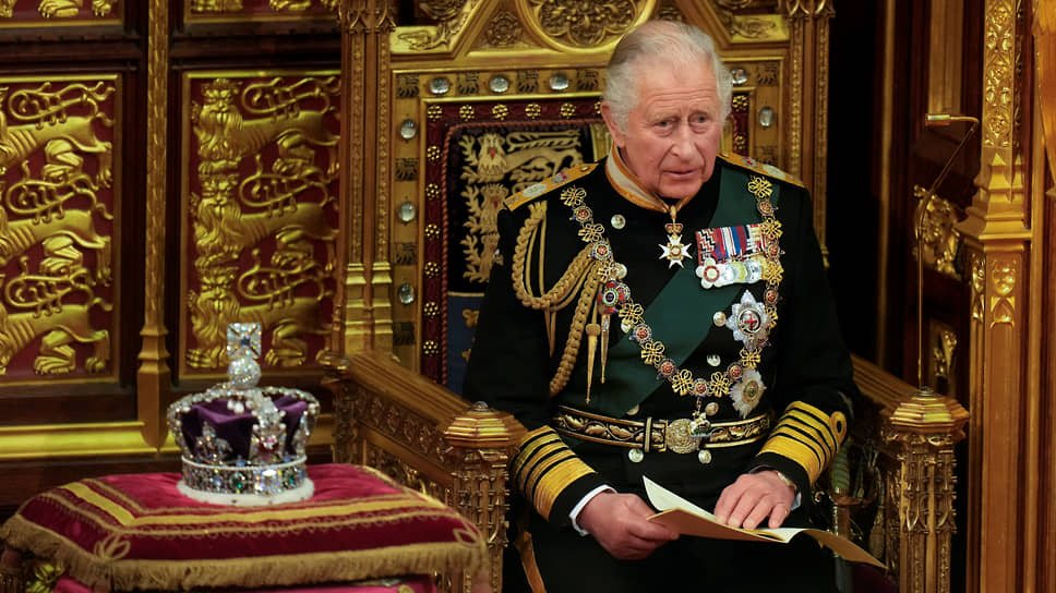 Будущий король Карл III на церемонии открытия парламентской сессии, 10 мая 2022 