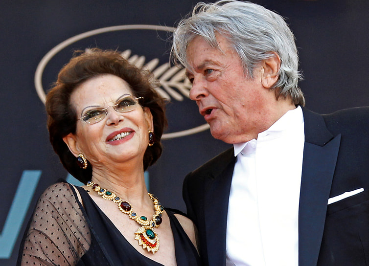 С актером Аленом Делоном на кинофестивале в Каннах, 2010 год