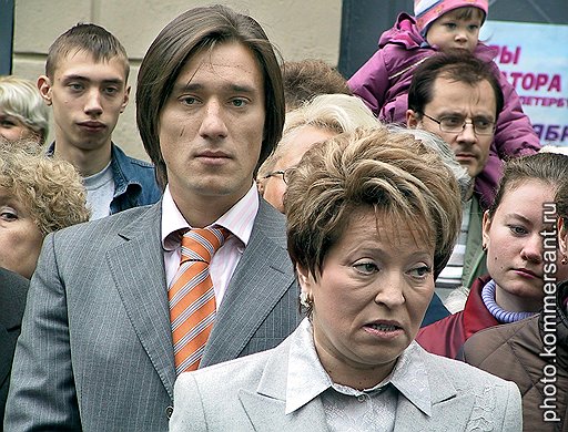 Санкт-Петербург, октябрь 2003 года. С сыном Сергеем