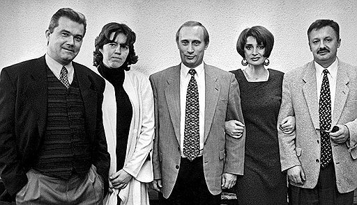 1996, с сотрудниками мэрии Санкт-Петербурга