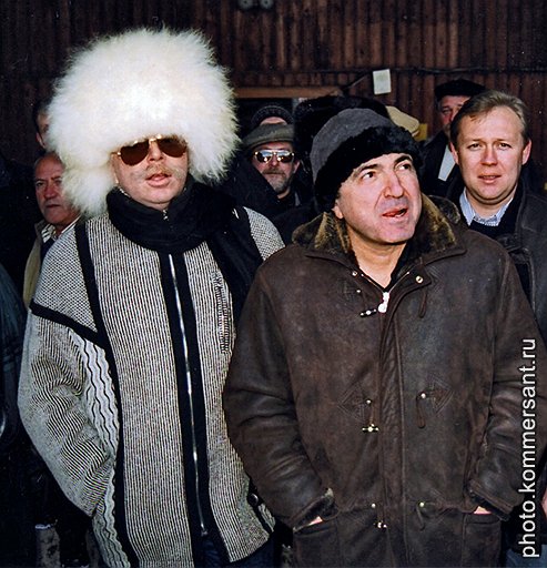 1999, с Бадри Патаркацишвили и Андреем Луговым