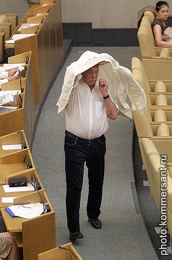 Кинорежиссер, депутат Госдумы Станислав Говорухин. Москва. 2010  
