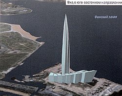 Удлинившись до 500 метров и подвинувшись к Финскому заливу, газпромовский небоскреб мало выиграл в глазах петербуржцев  