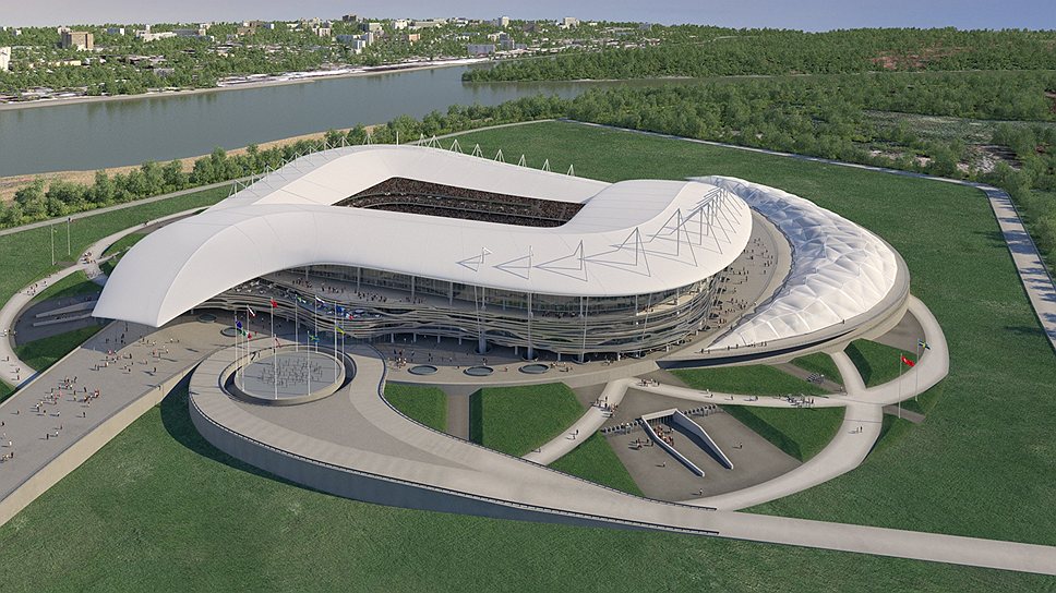 Стадион на 45 тыс. зрителей будет построен на левом берегу Дона — традиционном месте отдыха горожан