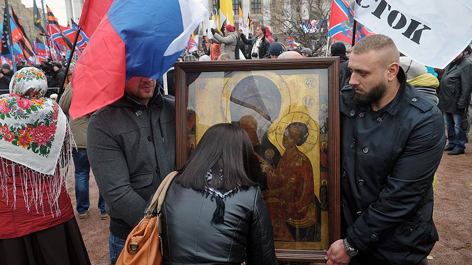 Сторонники воссоединения Крыма с Россией отсчитывают славянскую историю полуострова с крещения Руси 
