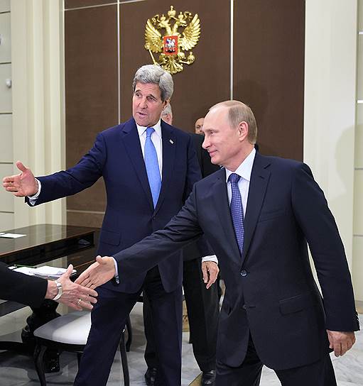 Впервые после присоединения Крыма Россию посетил госсекретарь США Джон Керри, чтобы на встрече с Владимиром Путиным обсудить в том числе напряженную ситуацию на Ближнем Востоке 

