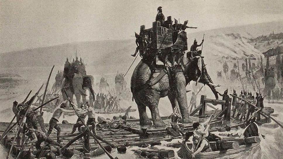 Со времен Ганнибала слоны были не только символом могущества, но и средством для улучшения транспортных путей 

