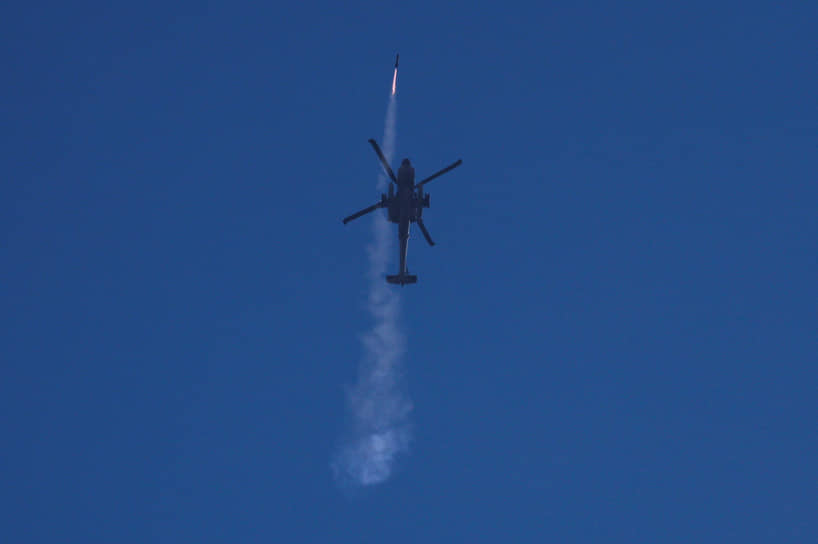 Военный вертолет Армии Израиля в Ливане