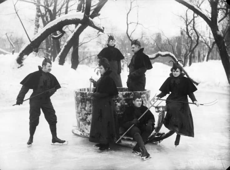 Рождественский карнавал в Юсуповском саду, 1900-е годы