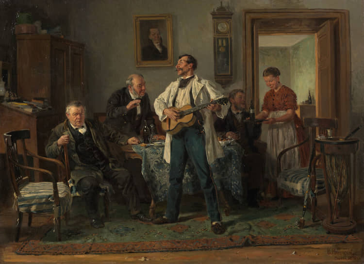 Владимир Маковский. «Друзья-приятели», 1878 
