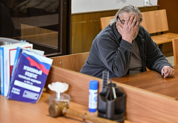 Владимир Михалевский в зале суда