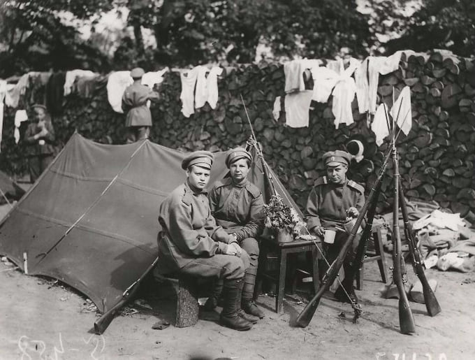 Отделение женского батальона, июнь 1917 года