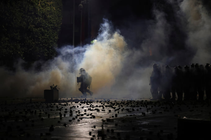 Протесты в Тиране
