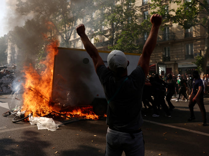 14-й день общенациональных акций протеста против пенсионной реформы  
