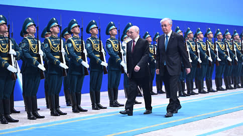 Их утро встречает кортежем // Как приняли Владимира Путина в Астане