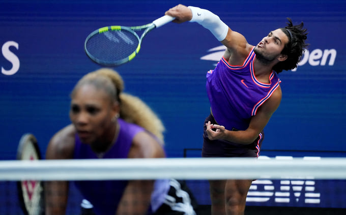 На US Open Карлос Алькарас сыграл в миксте вместе со знаменитой Сереной Уильямс 