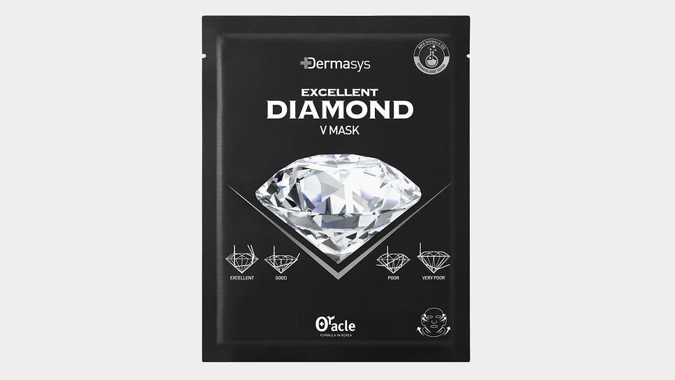Dr Oracle, набор тканевых масок с алмазной пудрой Dermasys Diamond для ухода за кожей лица, шеи и декольте. 2310 р. 