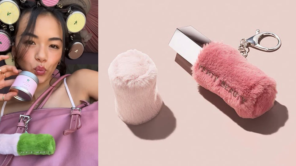 Меховой чехол-брелок Fenty Beauty 
