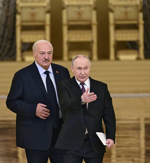 Александр Лукашенко и Владимир Путин