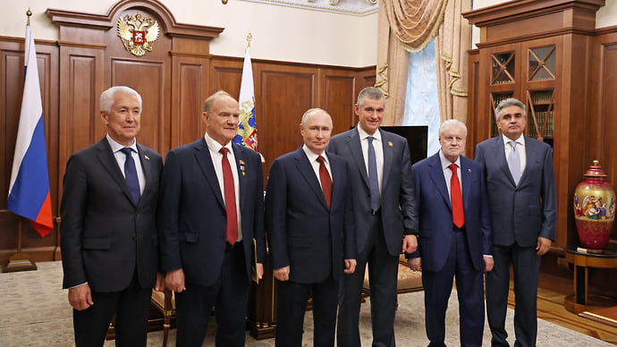 Путин встретился с руководителями фракций в Госдуме