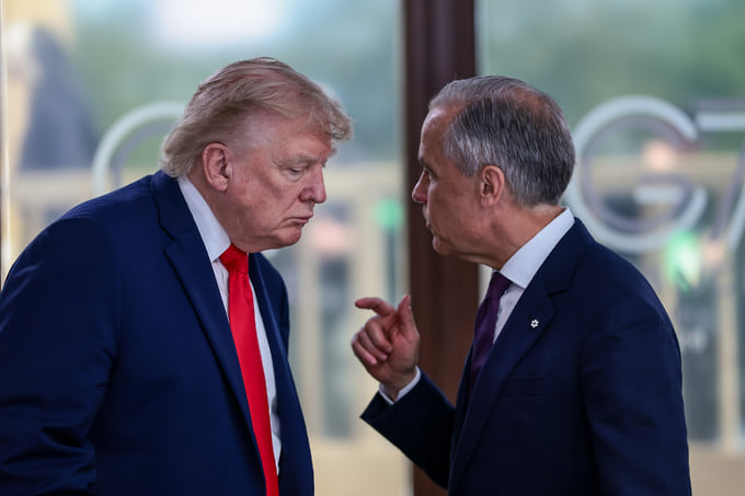 Дональд Трамп и Марк Карни