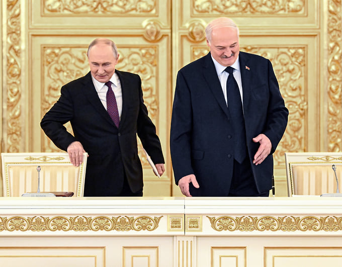 Владимир Путин и Александр Лукашенко