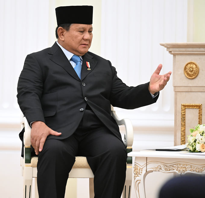 Президент Индонезии Прабово Субианто
