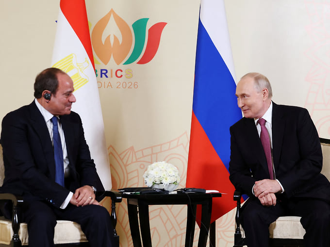 Путин встретился с президентом Египта ас-Сиси в Нью-Дели