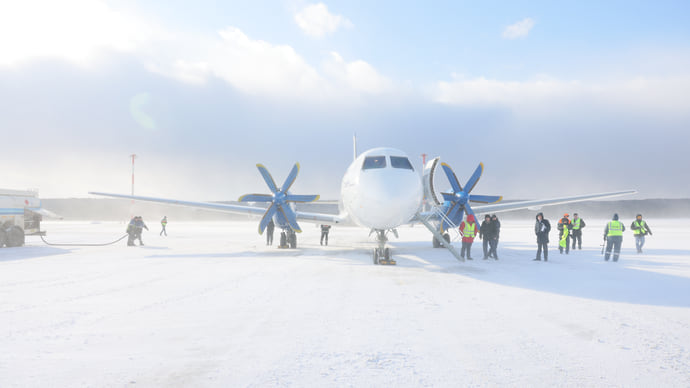 Ил-114-300 прилетел в Красноярск