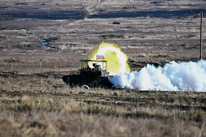 Т-80 БВМ в деле