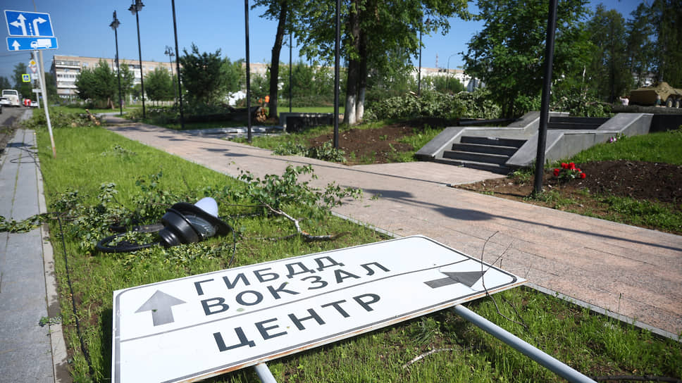 Последствия урагана в Кушве 