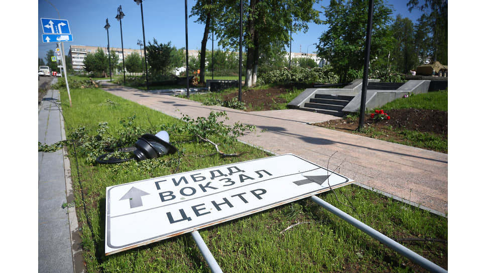 Последствия урагана в Кушве 