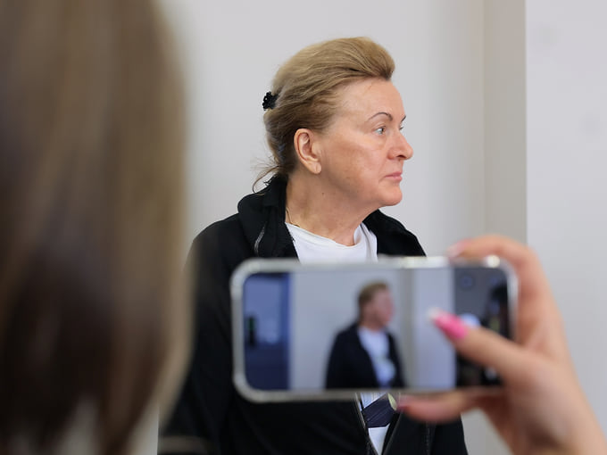 Лариса Контеева во время заседания суда