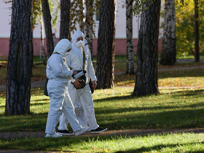 В учениях участвовали подразделения войск радиационной, химической и биологической защиты Центрального военного округа