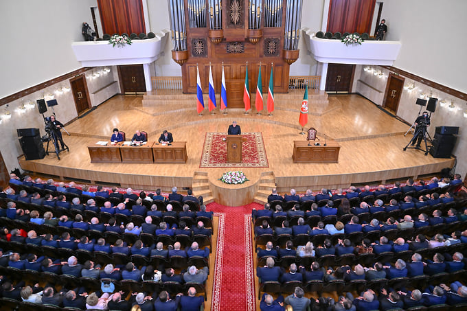 Послание раиса Республики Татарстан Государственному Совету Республики Татарстан 