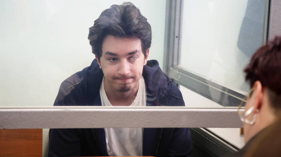 Студент Сергей Корнилов во время судебного заседания по избранию меры пресечения за опасное вождение