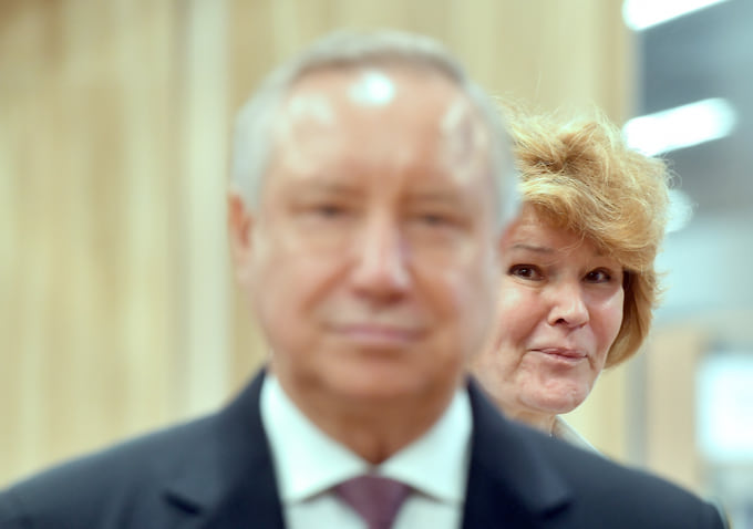 Губернатор Санкт-Петербурга Александр Беглов и вице-губернатор Санкт-Петербурга Ирина Потехина на Дне знаний в школе №129 Красногвардейского района