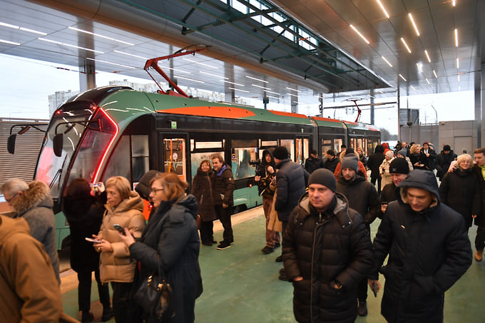 Первый этап трамвайной линии от метро Купчино до депо в Шушарах был запущен в конце 2025 года