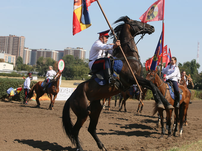 Казак на скакуне