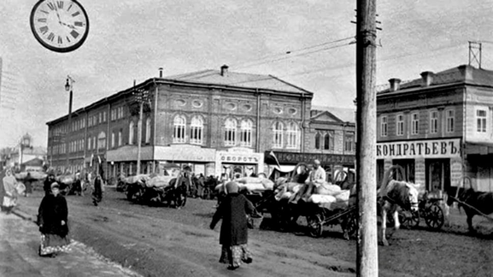 «Большая Сибирская гостиница» купца А.М.Паршина (ул.Коммунистическая, 43) фотография Николая Фосса (начало XX в.) 