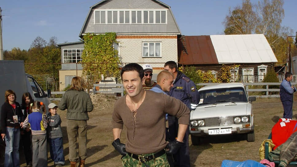 Кадр со съемок сериала «Парижане» (2006)