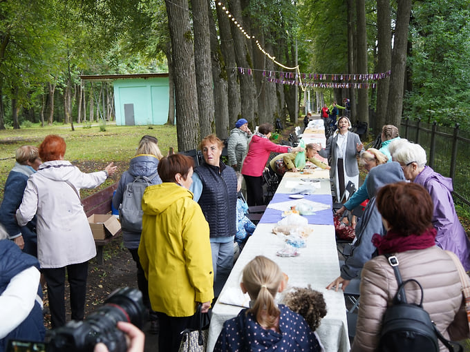 Большое чаепитие прошло в городском парке, основанном владельцами Гаврилов-Ямской мануфактуры (впоследствии льнокомбинат «Заря социализма») 