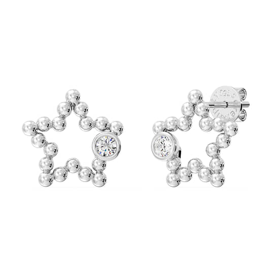 Серьги Bubble, Serendipity, белое золото, бриллианты, ЦУМ
