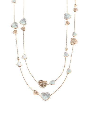 Сотуар Happy Hearts, Chopard, розовое золото, перламутр, бриллианты (Mercury.ru)