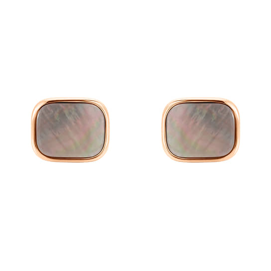 Запонки из коллекции Cufflinks, Mercury, розовое золото, перламутр