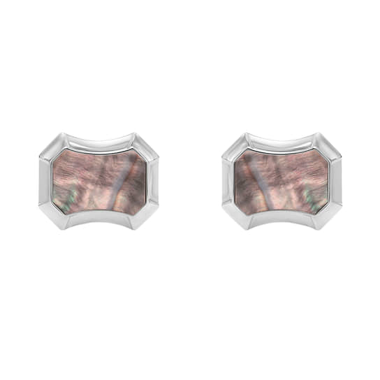 Запонки из коллекции Cufflinks, Mercury, белое золото, перламутр