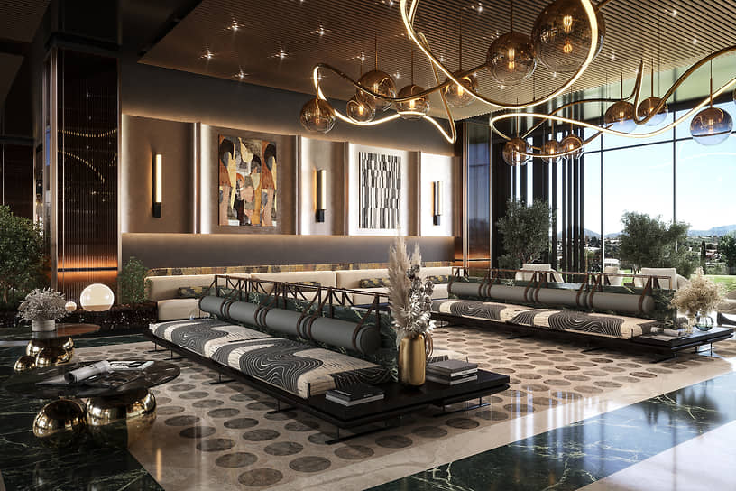 Интерьеры комплекса Alean Emerald Mandarin Garden 